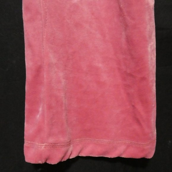 BCBG MAX AZRIA | large | Y2K Extremely Soft Pink Velour Pants | Sequin Letters - Picture 15 of 16